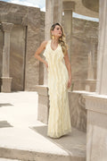 Vestido Solea Amarillo con Volantes