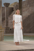 Set Encaje Floral Blanco