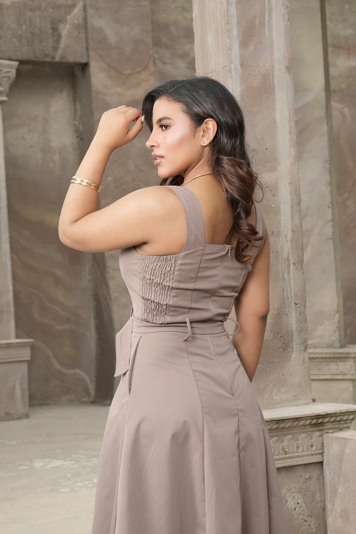 Vestido Siena Midi con Cinturón